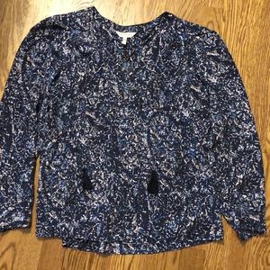 Rebecca Taylor Silk V Neck Blouse sz 4